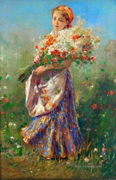 improvisation 19 Ölbilder verkaufen - Hübsche Frau 19 Impressionist